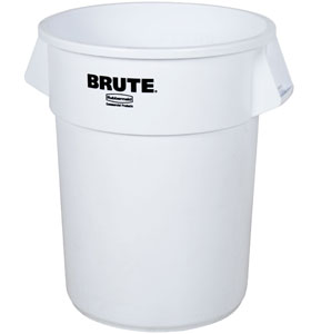 Container rotund Brute  37.9 L  alb  RUBBERMAID